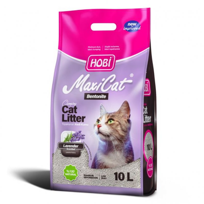 Hobi Maxicat Lavanta Kokulu Bentonit Kedi Kumu 10 Litre