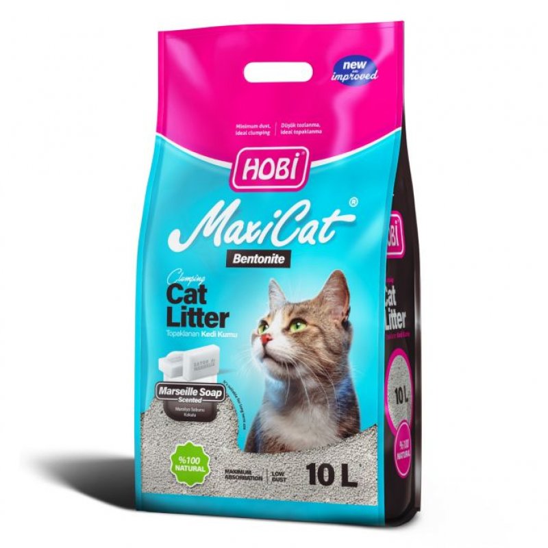 Hobi Maxicat Marsilya Sabunlu Bentonit Kedi Kumu 10 Litre