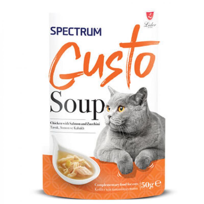 Spectrum Gusto Tavuk Etli Somon ve Kabaklı Kedi Çorbası 50 Gr