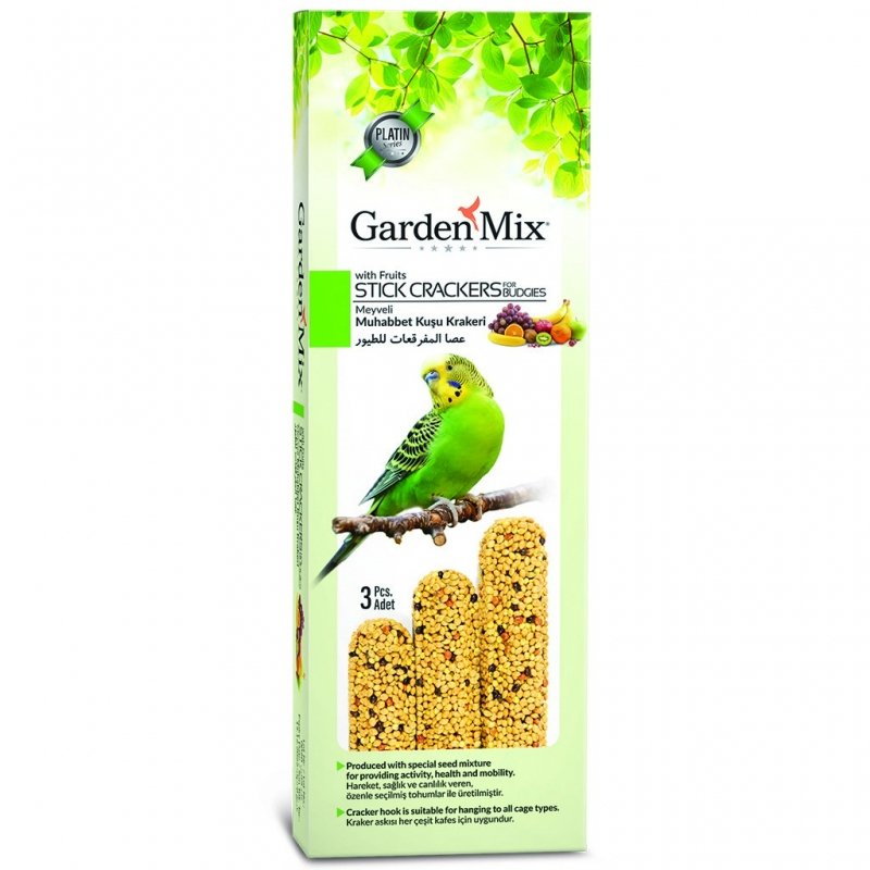 Gardenmix Platin Meyveli Kuş Krakeri 3 lü Paket