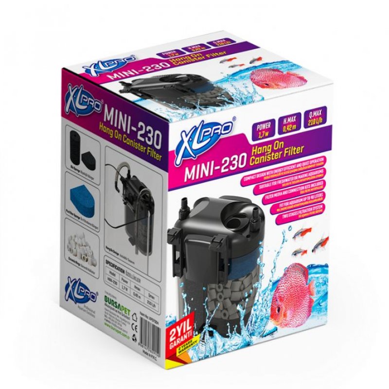 XLPRO 230 Mini Dış Filtre 210L/S