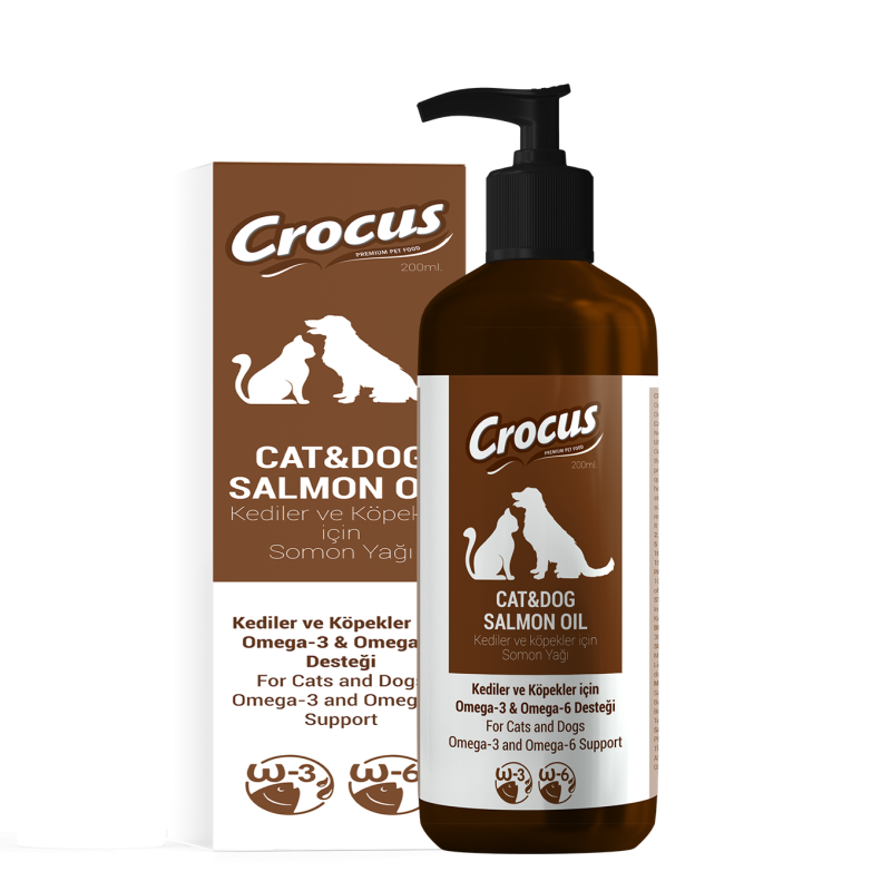 Crocus Salmon Oil Kedi ve Köpek Somon Yağı 200 ML