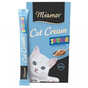 Miamor Cream Junior Süt Kremalı Ek Besin ve Yavru Kedi Ödülü 6 x 15 Gr